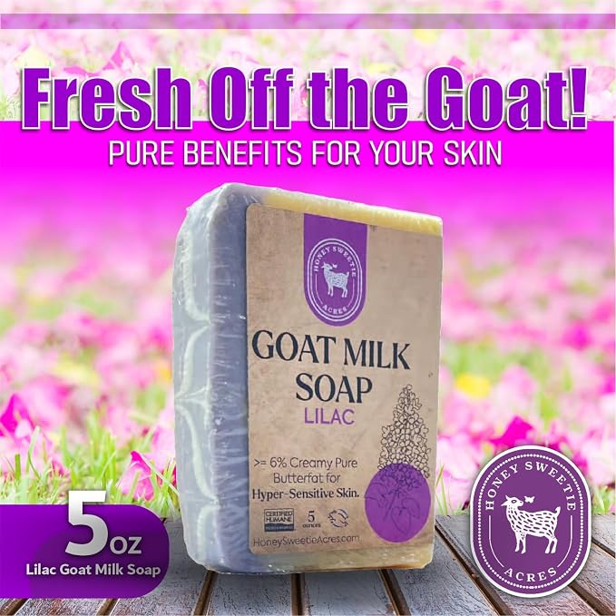 Honey Sweetie Acres Lilac Goat Milk Soap - Image 2