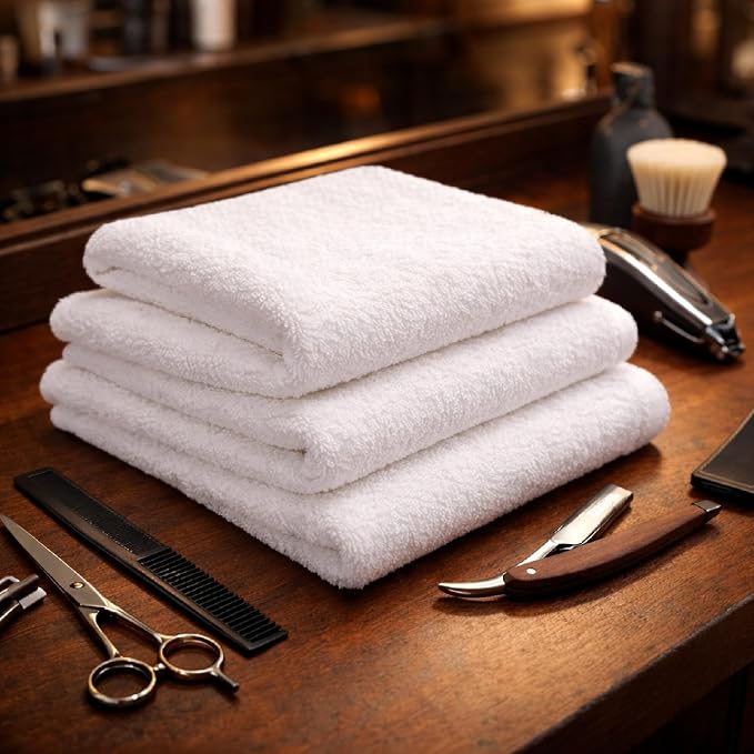 HOME ESSENTIALS Salon Towels 24 Pack, Quick Dry Gym Towels, Spa Face Towel - Image 7