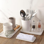 Gurygo 2 Pack 10" Bathroom Tray, Ceramic Vanity Trays - Image 8