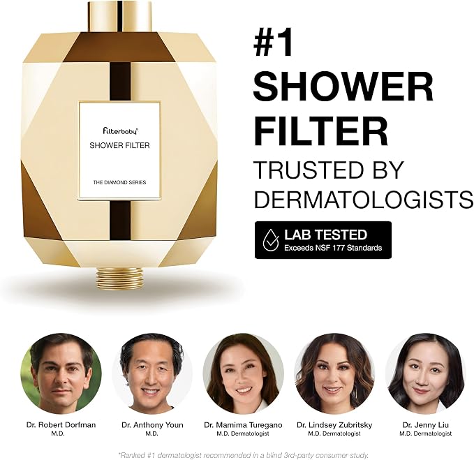Filterbaby Diamond Shower Filter, IAPMO Certified to NSF177 Standard, Expert - Image 4
