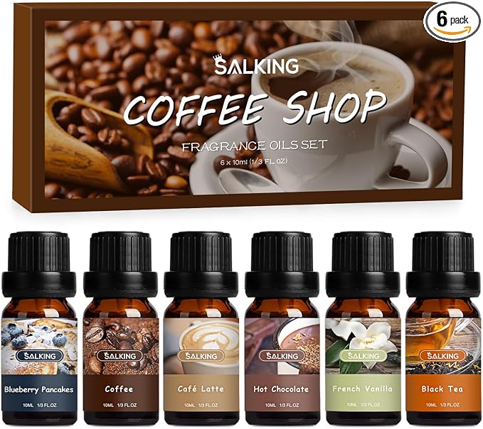 SALKING Coffee Shop Fragrance Oils Set, Premium Essential Oils Set by SALKING