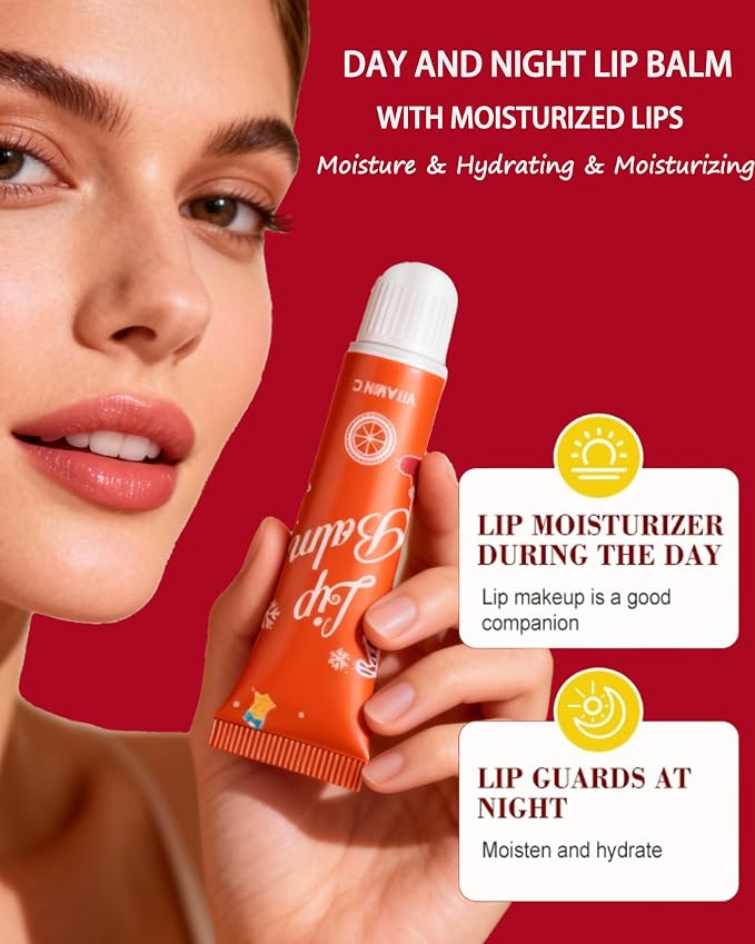 Moisturizing Lip Balm Gift Set, Non-sticky Long Lasting Clear Jelly Yummy Tint - Image 3