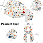 Scrub Caps Women Nursing Hats Floral Flowers - Image 2