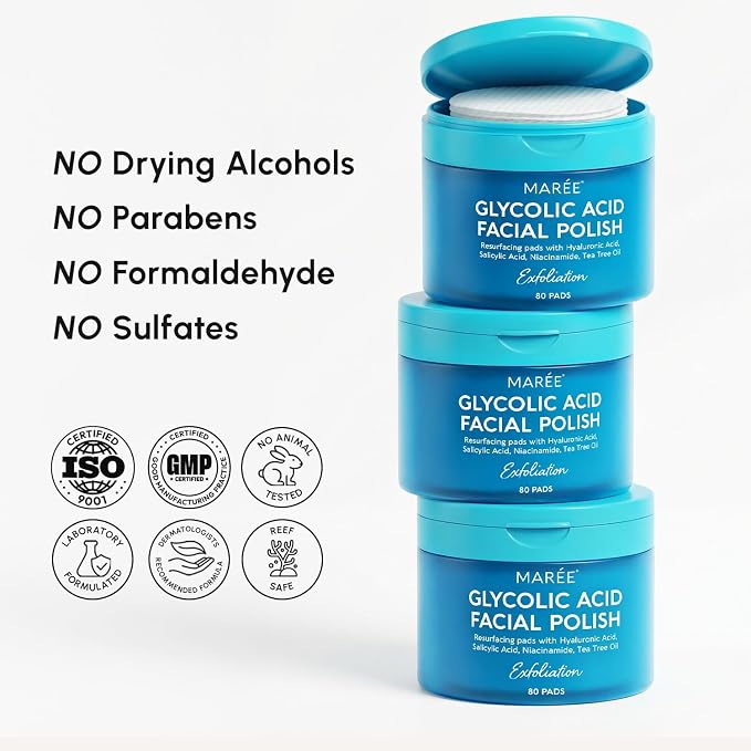 MAREE Glycolic Acid Pads – Toner Pads - Image 10