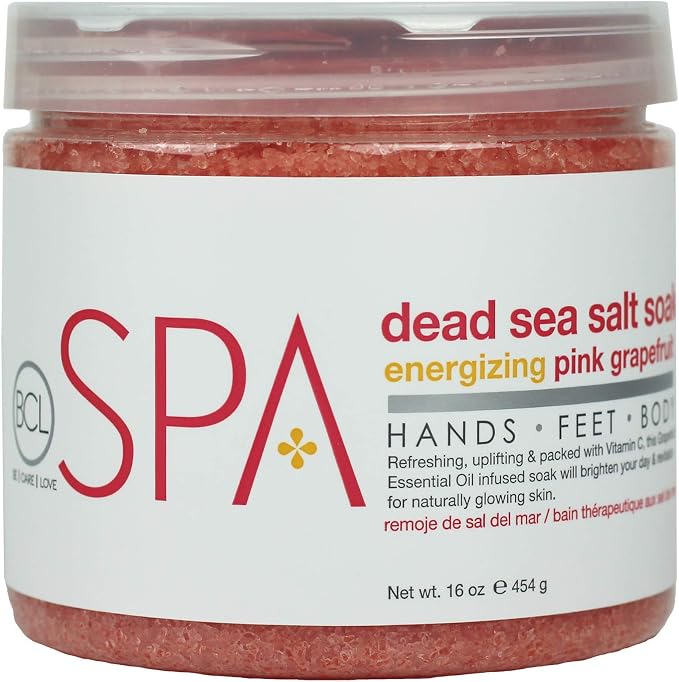 Be Care Love Spa Energizing Pink Grapefruit Dead Sea Salt Soak – Professional by BCLSPA