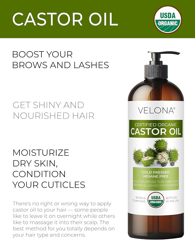 velona USDA Certified Organic Castor Oil - Image 2
