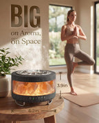 Essential Oil Diffuser with Himalayan Salt Lamp, 350ml Ultrasonic Aromatherapy - Image 3