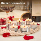 16 Pack Rose Tealight Candles - Image 6