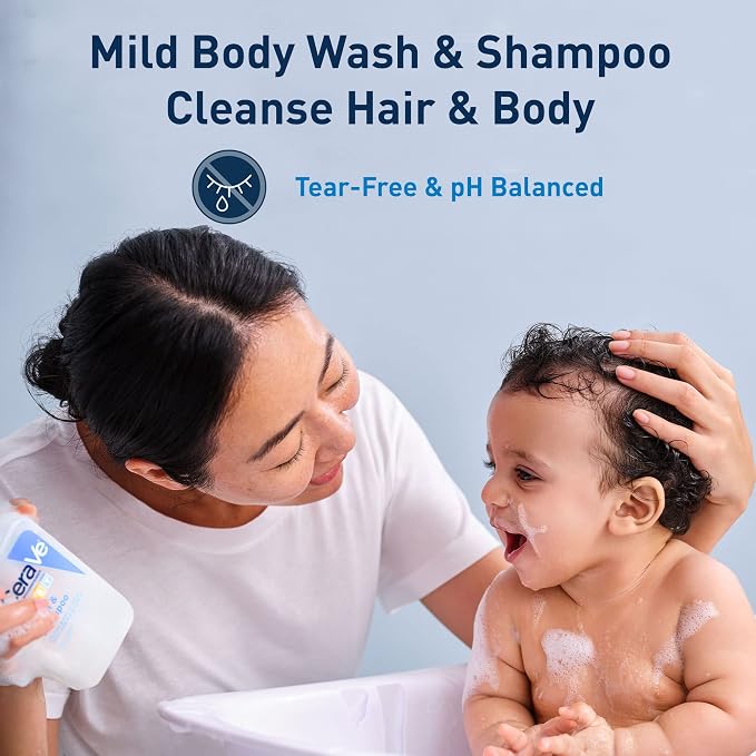 CeraVe Baby Wash & Shampoo, 2-in-1 Tear-Free - Image 2