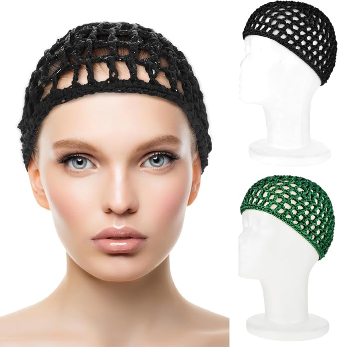 WLLHYF Wig Cap Thick Long Hair Caps Adjustable Net Mesh Braided Weaving Making - Image 2