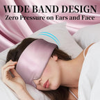 100% Mulberry Silk Sleep Mask, Large Eye Cover - Image 5