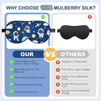 Kids Silk Sleep Mask: 100% Mulberry Silk Eye Mask - Image 5