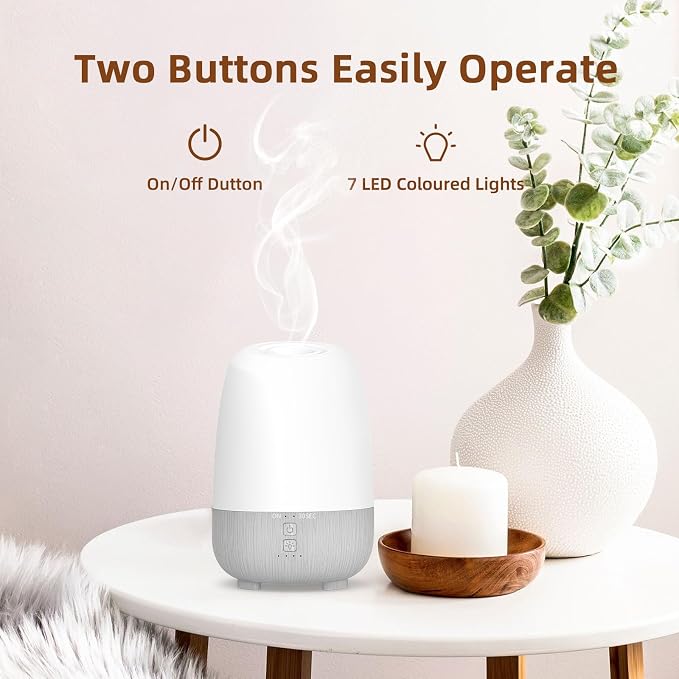 SEEDSEEL 150ML Rechargeable Battery Operated Essential Oil Diffuser, Portable - Image 6