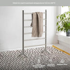 Freestanding Towel Warmer 6 Bars Plug-in Option 3 Working Modes - Image 4
