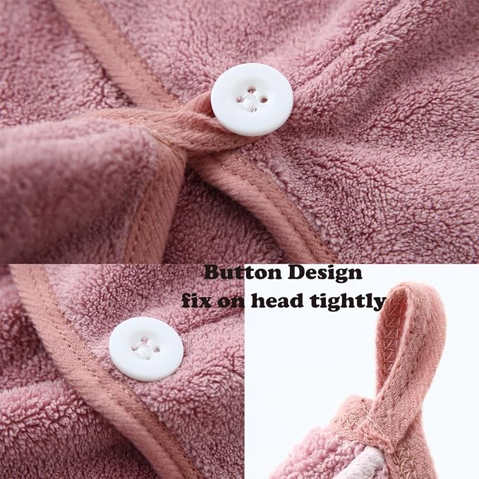 M-bestl 2 Pack Microfiber Hair Towel Wrap, Hair Drying Towel - Image 5