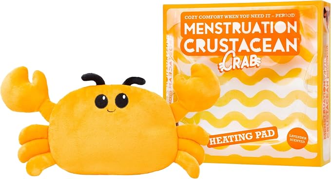 Menstruation Crustacean Crab by Relatable, Microwavable Heating Pad by Relatable