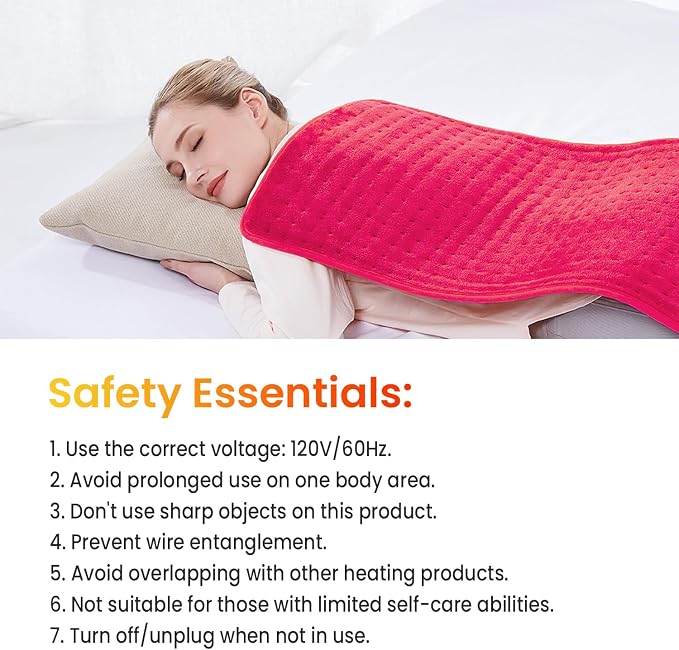 WOOMER Extra Large Heating Pad, Heat Pad - Image 7