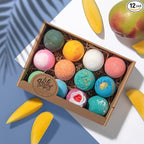LifeAround2Angels New Faviorite Bath Bombs Gift Set 12 Pack Made in USA Fizzies by Lifearound2angels
