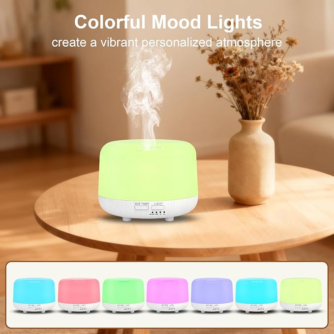 Marchred Aromatherapy Diffuser, 300ML Remote Control Essential Oil Diffusers - Image 5