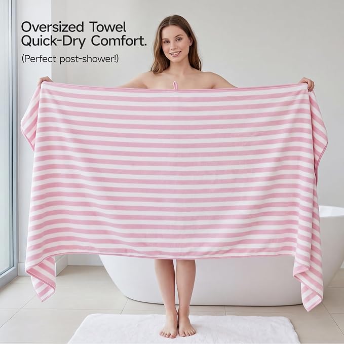 REDKISS Ultra Soft Bath Towel Set 6-Piece 35"x70" | 100% Microfiber, Highly - Image 7