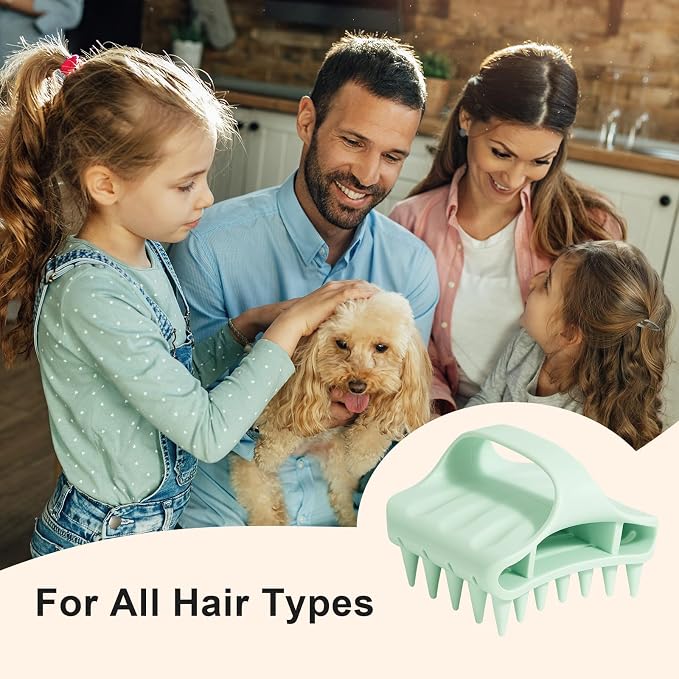 RHOS Shampoo Brush, Soft Silicone Scalp Scrubber, Scalp Massager - Image 8
