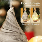 Porseme 150ml Essential Oil Diffuser Glass Color Changing Aroma Air Diffusers - Image 7