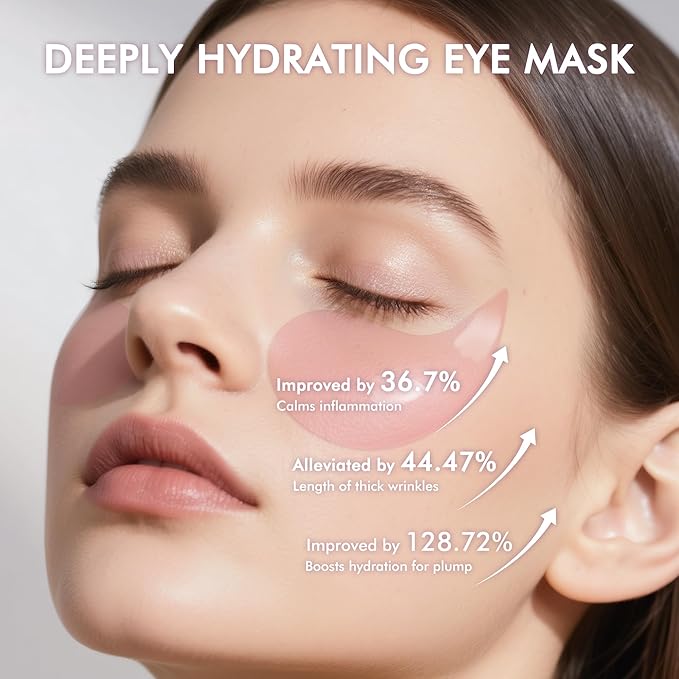 Under Eyes Patches, 40 Pairs Rose Hydrogel Eye Mask - Image 3