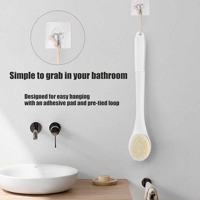 17-Inch Back Scrubber for Shower, Anti-Slip Exfoliating Body Brush for Bath - Image 6