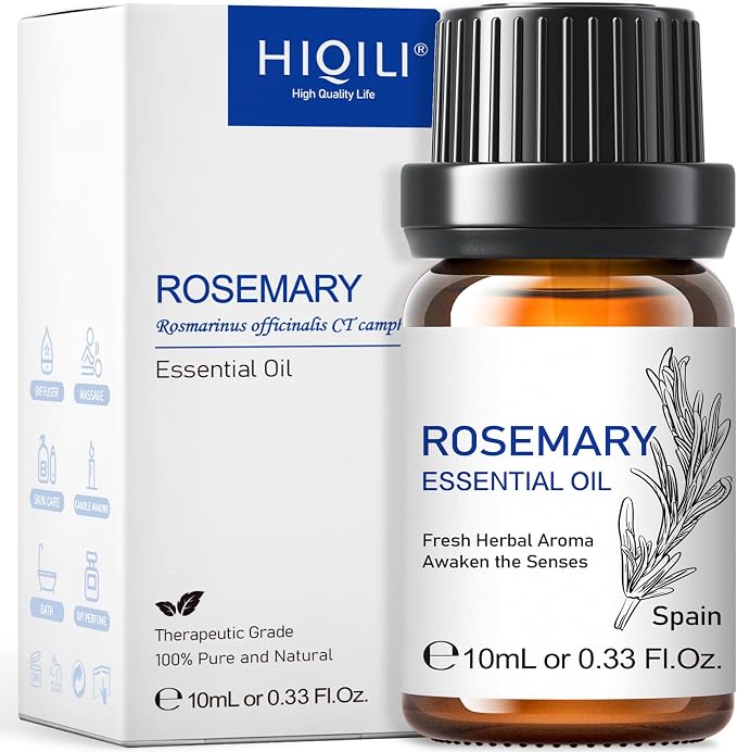HIQILI Rosemary Oil for Hair Growth, 100% Pure Natural, Add to Shampoo & by HIQILI