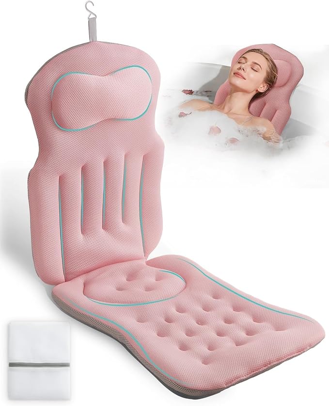Full Body Bath Pillow for Bathtub, 5D Thick Tub Pillow for Bathtub by ForkidinnnOffical