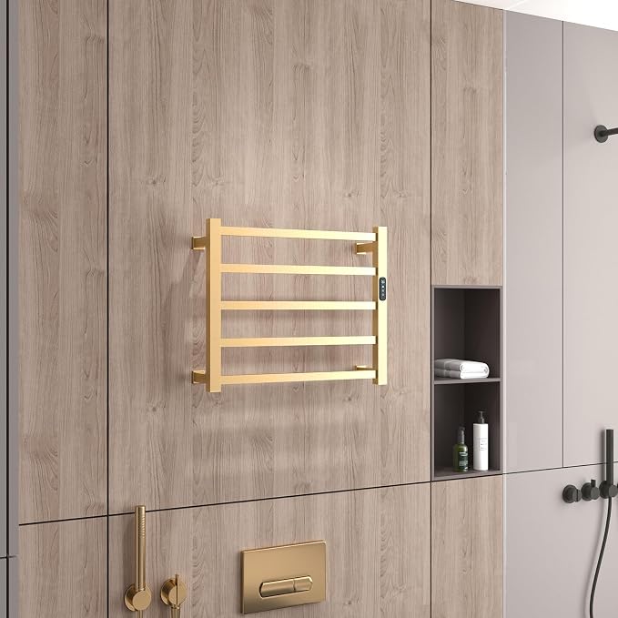 Luxury Heated Towel Rack Wall Mounted Towel Warmers, 5 Bars Towel Warmer Rack - Image 6