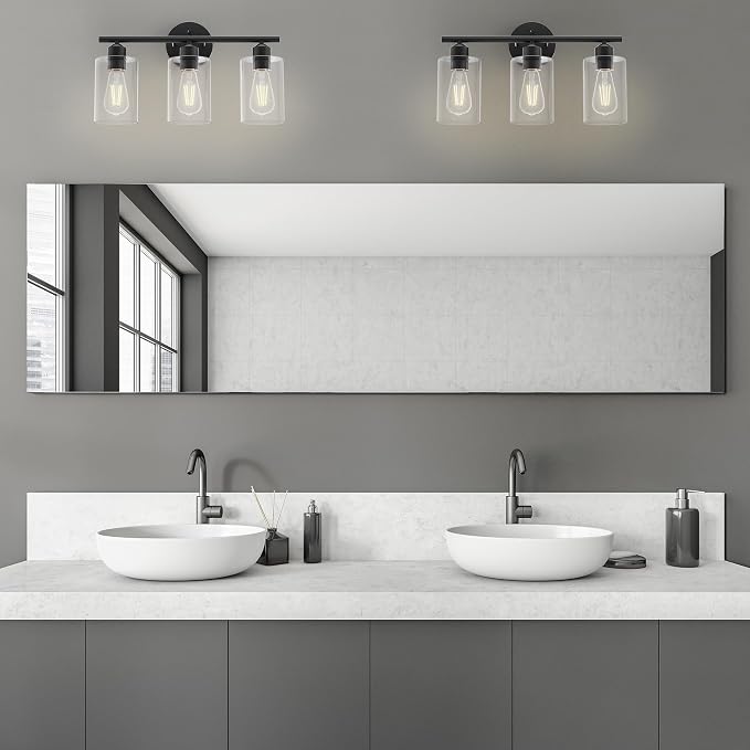 Espird Bathroom Vanity Light Fixtures Matte Black Bathroom Lighting Fixture - Image 9