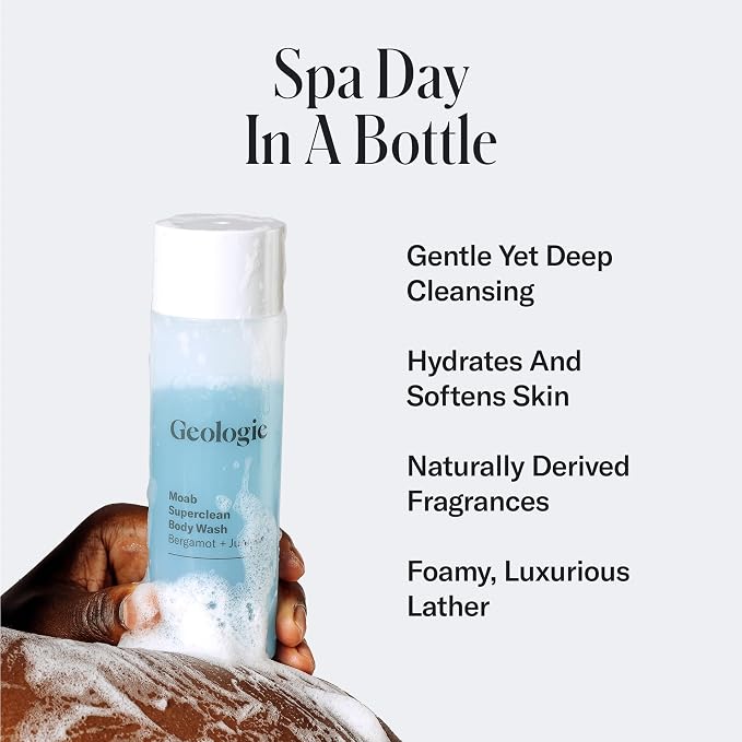 Geologie Moab Superclean Body Wash | Deep Cleansing Bergamot + Juniper Shower - Image 2