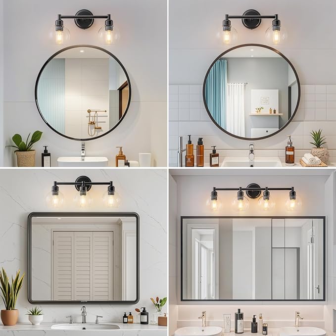 Bathroom Light Fixtures, 2-Light Modern Bathroom Vanity Light, Wall Lights Over - Image 6