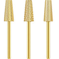 3 Pieces Tapered Barrel Carbide Nail Drill Bit, 3 Sizes Carbide Nail Drill Bit by Honoson
