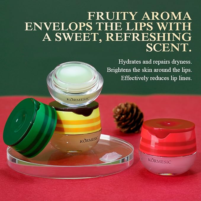 3PCS Bee Lip Balm Honey Pot, Moisturizing Avocado Propolis lip Mask, Hydrating - Image 4