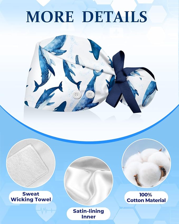 Plifal 100% Cotton Scrub Cap - Image 3