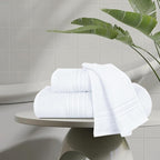 BOUTIQUO Ultra Soft 3 Pack Cotton Towel Set, Contains a Bath Towels 28x55 inch - Image 3