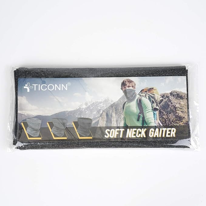 TICONN Neck Gaiter Face Cover Scarf, Neck Warmer Breathable Sun & Wind-proof - Image 9