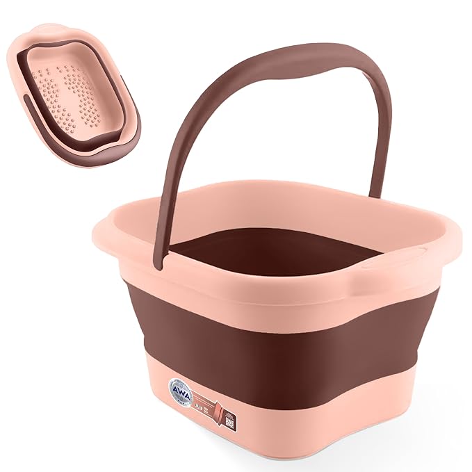 AWA Foot Soaking Tub, Collapsible Foot Bath Soak Tub by AmericanWellnessAuthority