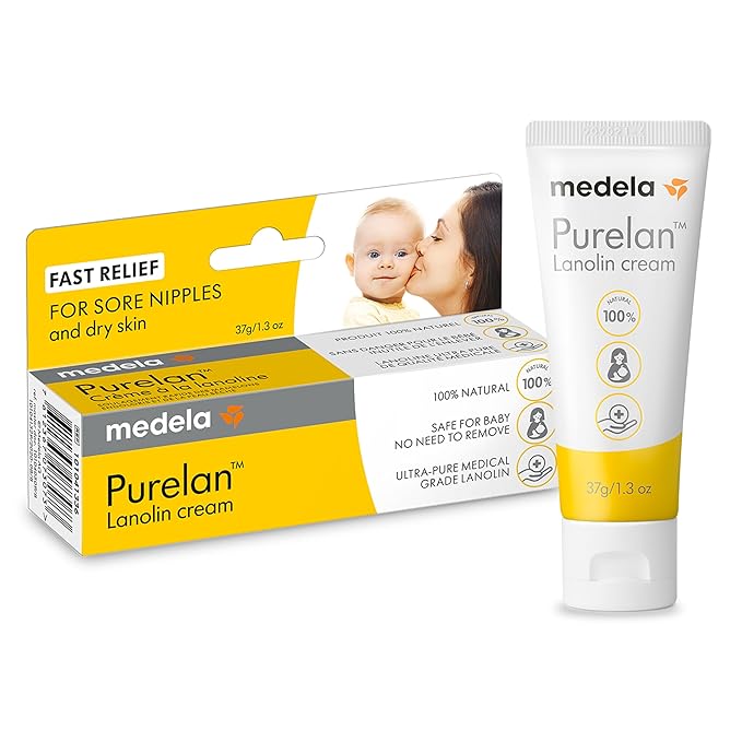 Medela Purelan Lanolin Nipple Cream, Fast Relief by Medela