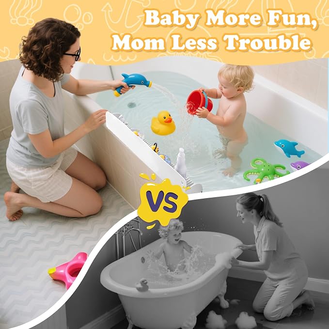 AGPTEK 24 Inch Bathtub Splash Guard - Image 6