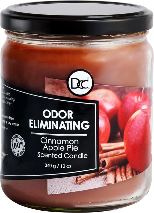 Cinnamon Apple Pie Odor Eliminating Highly Fragranced Candle by DiannesCustomCandles