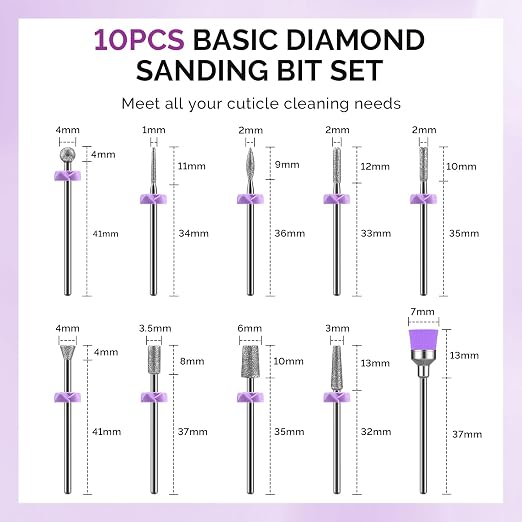 MelodySusie Nail Drill Bits, Nail Gel Polish Remover Tool - Image 9