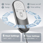 Heating Pad for Pain Relief – 12"x24" Moist/Dry Heat for Back, and Cramps - Image 4