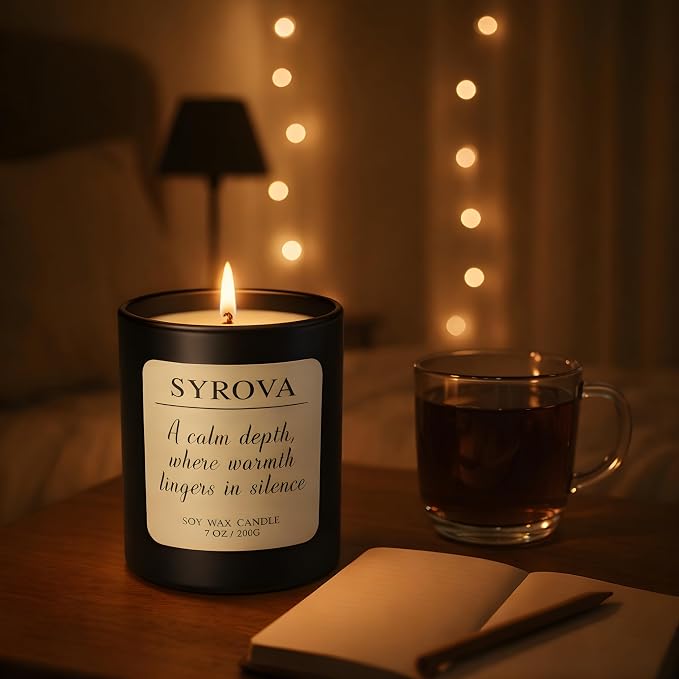 Lavender & Sandalwood Candle, Luxury Scented Soy Candle 7oz, Calming Relaxing - Image 7