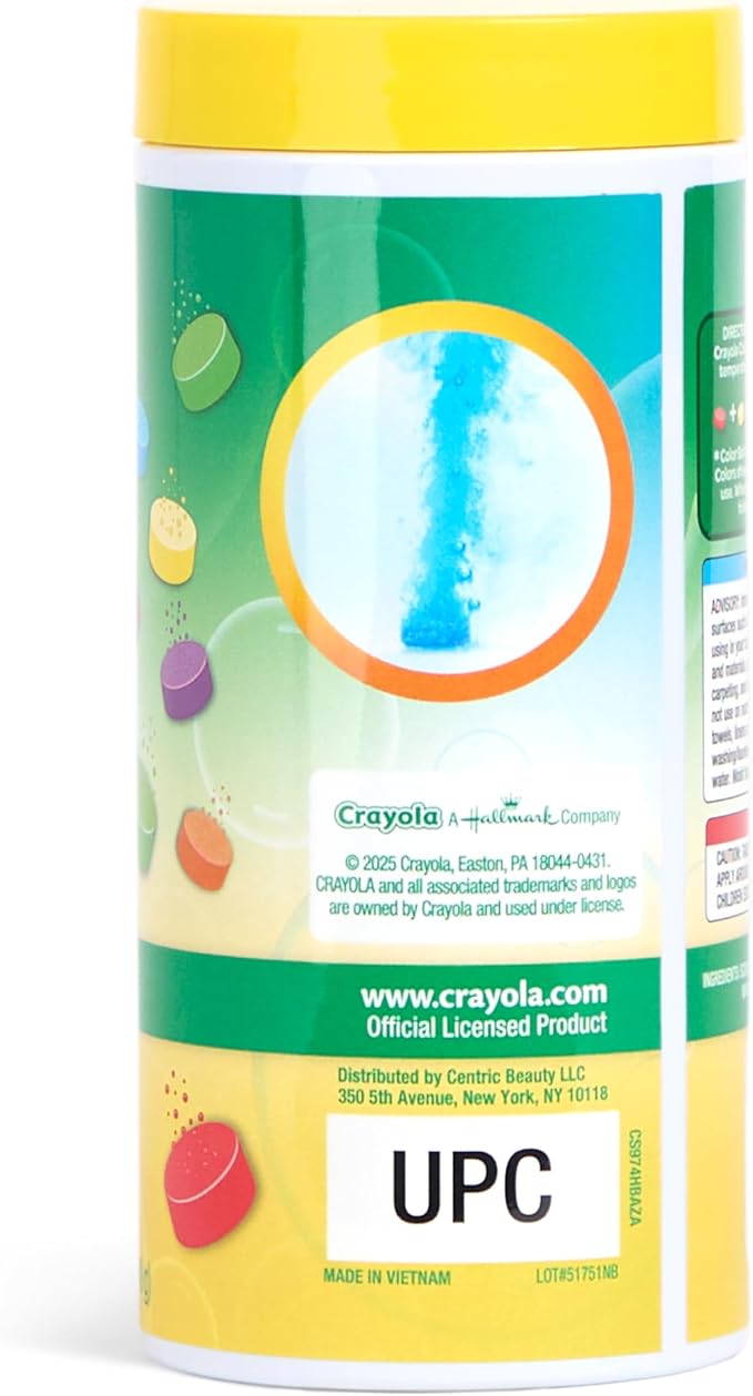 Crayola Bath Dropz Color Changing Tablets, 200 Piece Fizzies Bath Bombs in - Image 2