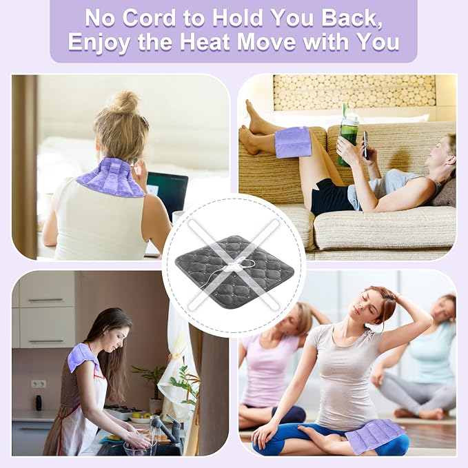 SuzziPad Heating Pad Microwavable, 6.5x12” Reusable Heat Pads - Image 6