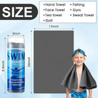 SmoothNovelty 2 Pack Swim Chamois Towel Water Absorbent Quick Dry Towel Shammy - Image 2