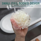 24 Pack Travel Loofah, Individually Wrapped Small Loofah Shower Pouf, 4 inch - Image 6